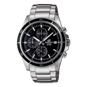 Casio Edifice EFR-526D-1AVUDF Black Analog Dial Silver Stainless Steel Band Men's Watch